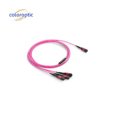 MTP / MPO Multimode Single Mode Fiber Patch Cable 40G / 100G tương thích OM3 / OM4