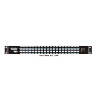 Cáp kép WDM 40CH C21-C60 Dwdm Mux Demux thụ động với cổng 1310nm