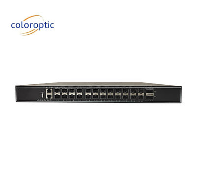 Lớp 3 24 cổng Gigabit Core Network Switch với cổng 24 * 10GE 2 * 100GE