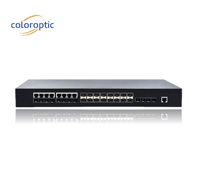 2 Lớp chuyển mạch Poe với 16 cổng SFP 8 COMBO 4 10GE hỗ trợ chuyển đổi tốc độ dây