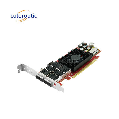 PCIe X16 100G QSFP28 Ethernet Thẻ thông minh cổng kép Xilinx Ultrascale+ 16nm