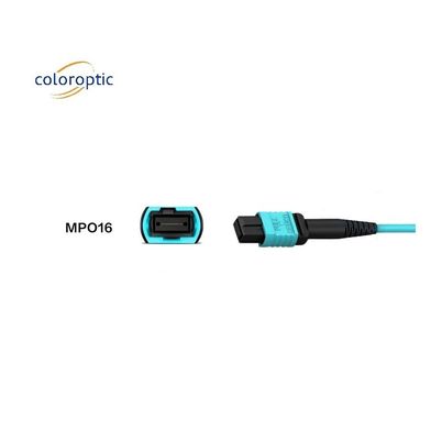 Aqua Color MPO Patch Cord 1m Cable Length Fiber Mode Ưu đãi tuyệt vời