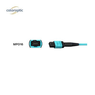 Sợi lớp G652D MPO dây đệm với Aqua Jacket PC kết nối đánh bóng