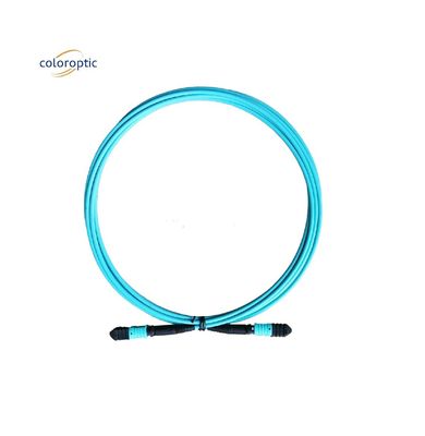 Sợi lớp G652D MPO dây đệm với Aqua Jacket PC kết nối đánh bóng