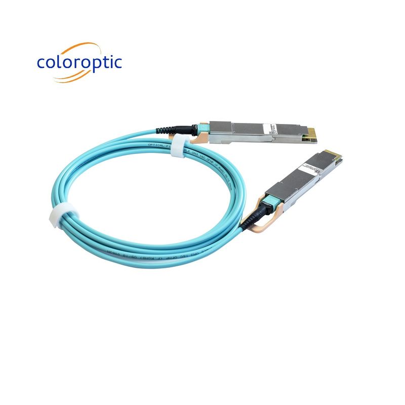 Cáp AOC DAC 400G QSFP-DD 8 * 50G Liên kết cho InfiniBand và Ethernet