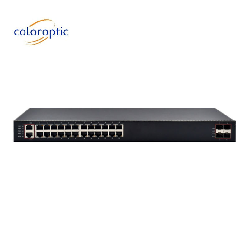 High Performance Layer 3 Core Network Switch với 24 cổng 4 * 10G SFP + cổng