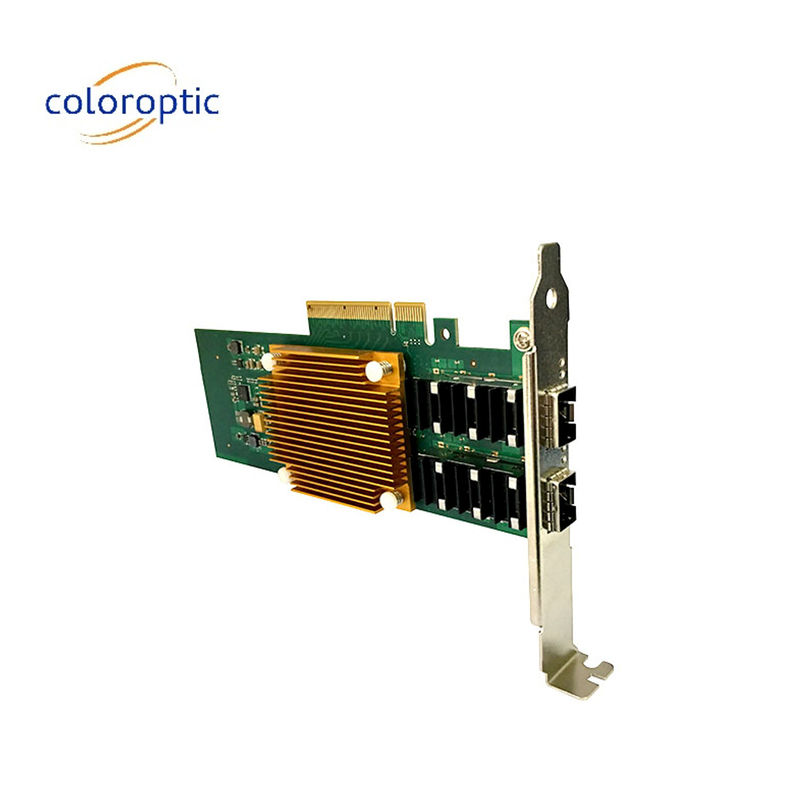 Thẻ mạng Pcie cổng kép 25G Optical NIC Host Bus Adapter PCI Express 2.0