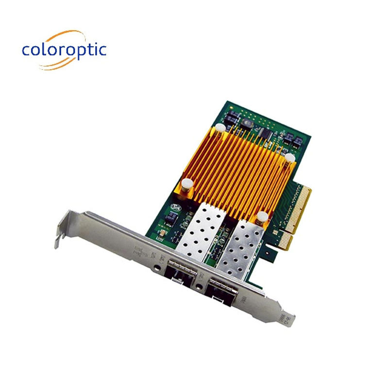 10G Cổng kép Infiniband Pcie Card NIC quang học Pci Express 3.0 Pcie Gigabit Card