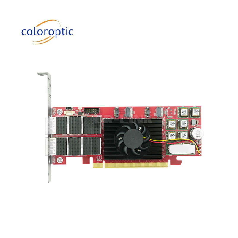 PCIe X16 100G QSFP28 Ethernet Thẻ thông minh cổng kép Xilinx Ultrascale+ 16nm