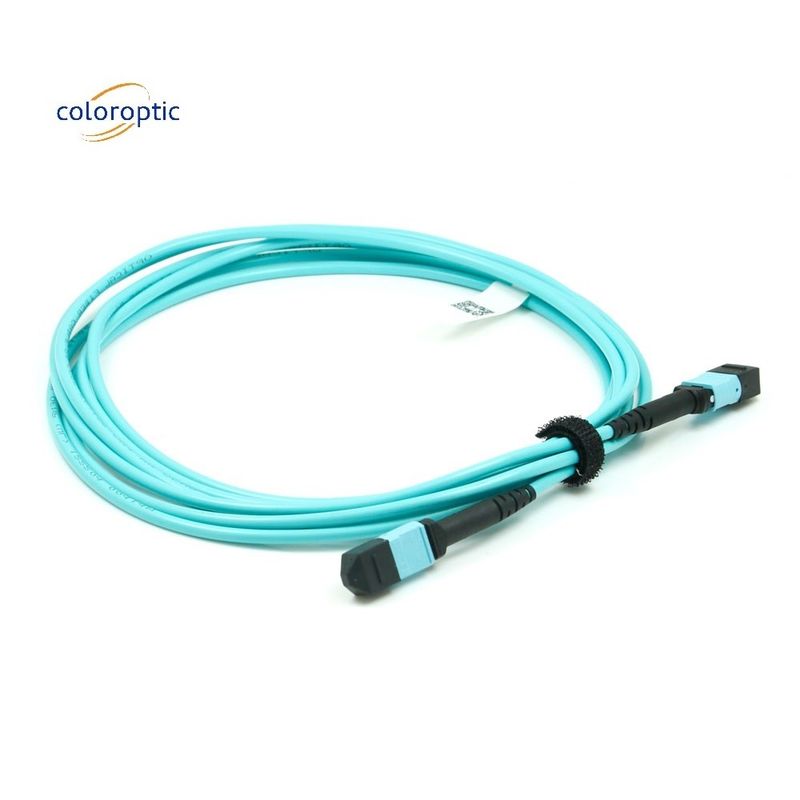 Vật liệu áo khoác cáp dây dán với đầu nối MPO cho mạng viễn thông