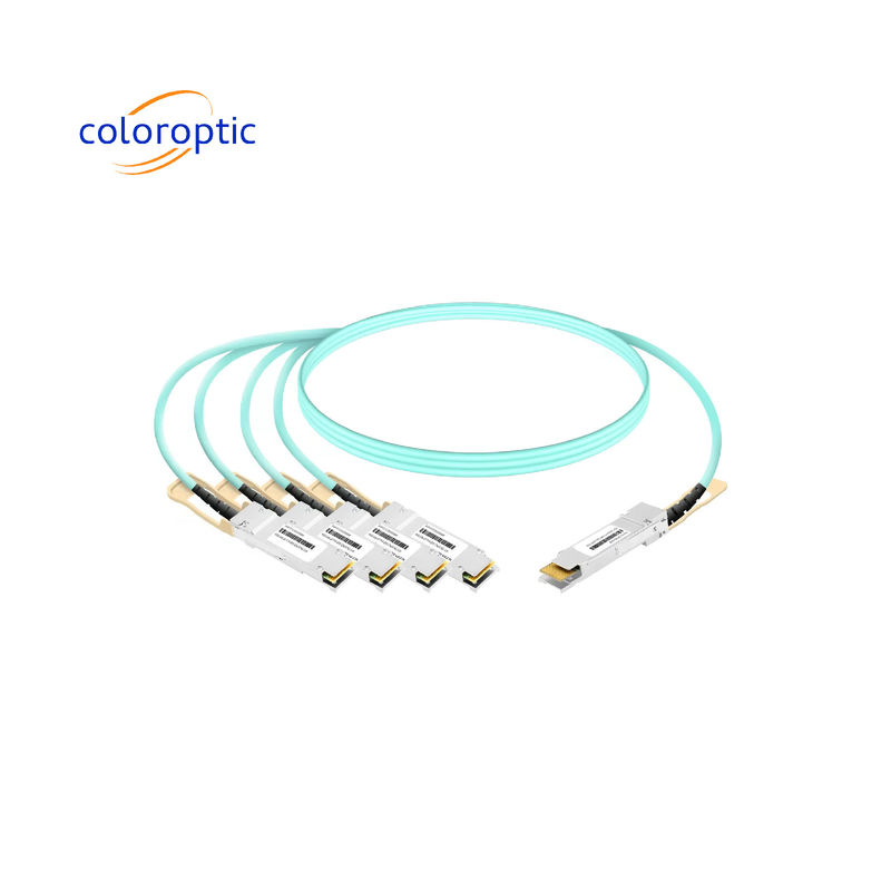Cáp AOC DAC hợp kim nhôm 40G QSFP + đến 4 x10G SFP + cho các liên kết Ethernet